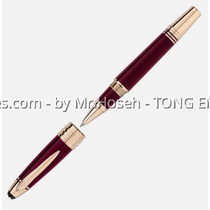 MONTBLANC GREAT CHARACTER SPECIAL EDITION JOHN F. KENNEDY BURGUNDY ROLLERBALL PEN 118082